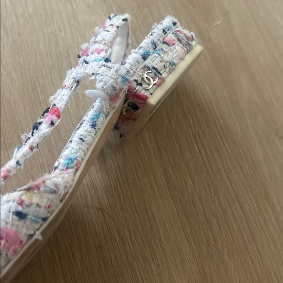 tweed sling back flats 37 - Picture 2 of 6